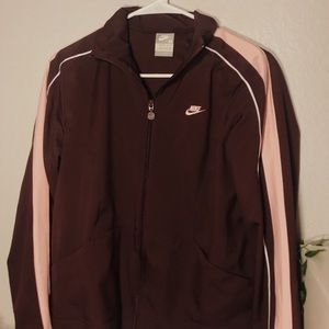 Maroon Nike zip up